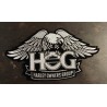 H.O.G Patch argent grand format